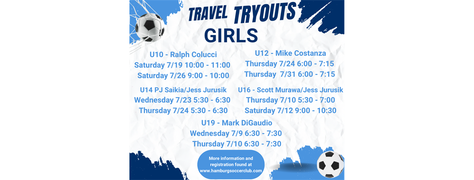 Girls Travel Tryouts